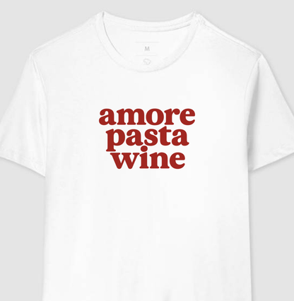 Camiseta Amore Pasta Wine