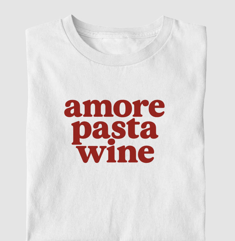 Camiseta Amore Pasta Wine